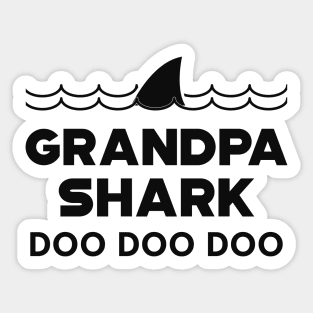 Grandpa Shark doo doo doo Sticker